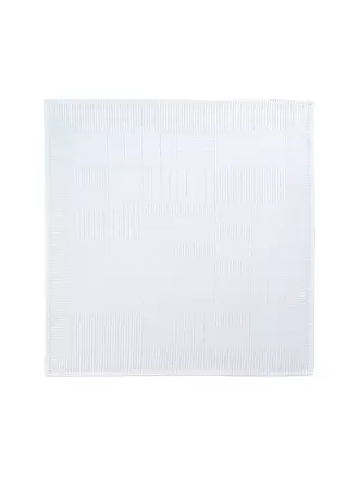 SANDER | Serviette Lexie Damast 45x45cm Moonbeam | weiss