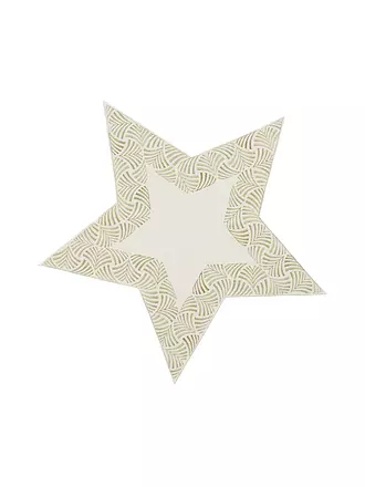 SANDER | Weihnachts Deckerl Stern 44cm FONTANA Arctic Grey | creme