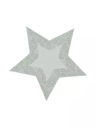SANDER | Weihnachts Deckerl Stern 44cm FONTANA Arctic Grey | creme