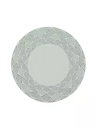 SANDER | Weihnachts Deckerl rund 36cm FONTANA Arctic Grey | creme