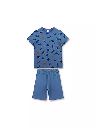 SANETTA | Jungen Pyjama Set 2-teilig (T-Shirt und Shorts) | blau
