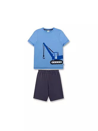 SANETTA | Jungen Pyjama Set 2-teilig (T-Shirt und Shorts) | blau