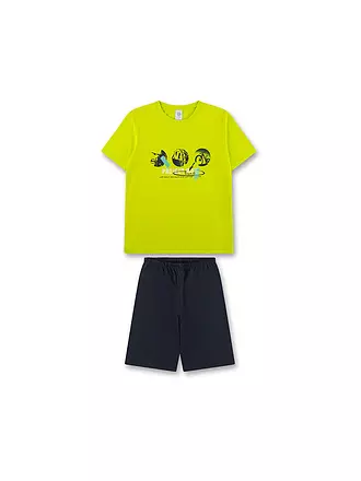 SANETTA | Jungen Pyjama | grün