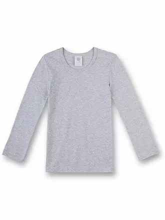 SANETTA | Kinder Langarmshirt Casual Cotton Weiss | grau