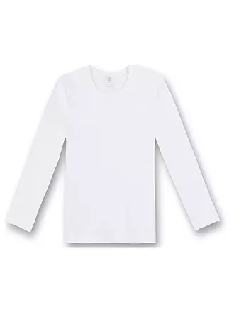 SANETTA | Kinder Langarmshirt Casual Cotton Weiss | weiss