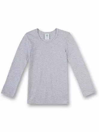 SANETTA | Kinder Langarmshirt Casual Cotton Weiss | grau