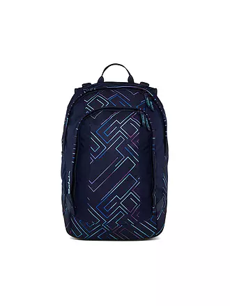 SATCH | Schulrucksack Air Purple Laser | schwarz