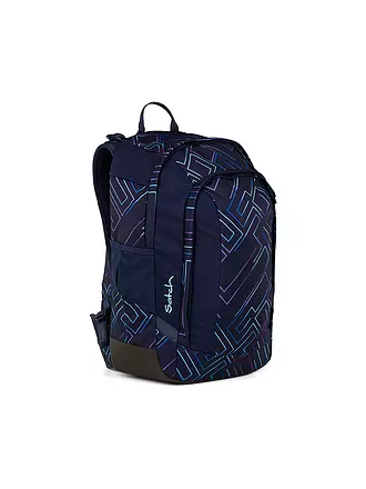 SATCH | Schulrucksack Air Purple Laser | schwarz