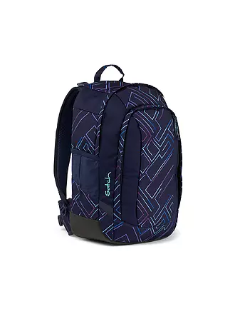 SATCH | Schulrucksack Air Purple Lazer | dunkelblau