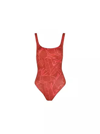 SAVE THE DUCK | Damen Badeanzug ONDINE pink tiger | rot