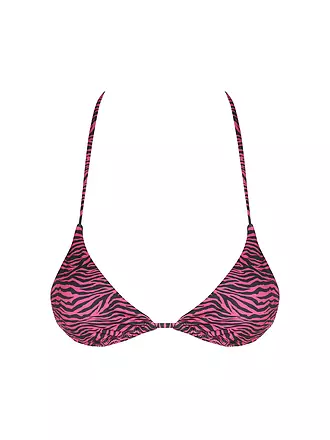 SAVE THE DUCK | Damen Bikini Top XARA pink tiger | dunkelblau
