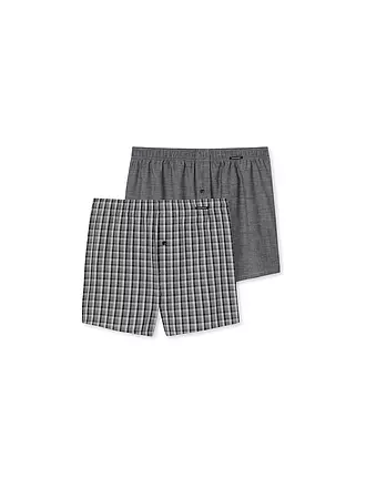 SCHIESSER | Boxershorts  2er Pkg royal | grau