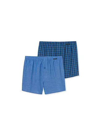 SCHIESSER | Boxershorts  2er Pkg royal | grau