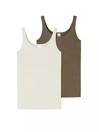 SCHIESSER | Top 2er Pkg. sortiert 4 | olive