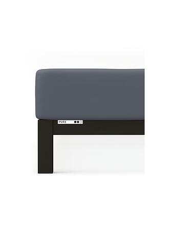SCHLAFGUT | Jersey Spannleintuch PURE 180x200cm Sand Mid XL | grau