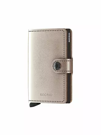 SECRID | Geldbörse - Miniwallet Metallic Mini Champagner/Brown | rosa