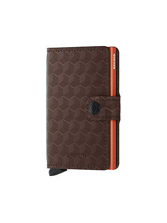 SECRID | Geldbörse - Miniwallet Optical Mini Black Titanium | braun