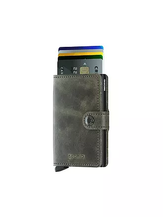 SECRID | Geldbörse - Miniwallet Original Mini Dark Brown | grün