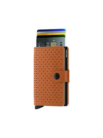 SECRID | Geldbörse - Miniwallet Perforated Mini Black | braun