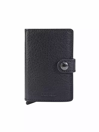 SECRID | Geldbörse - Miniwallet Vegetable Tanned Black/Black | blau