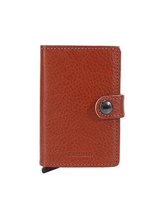 SECRID | Geldbörse - Miniwallet Vegetable Tanned Mini Rosso/Bordeaux | camel
