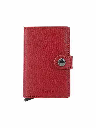 SECRID | Geldbörse - Miniwallet Vegetable Tanned Navy/Silver | rot