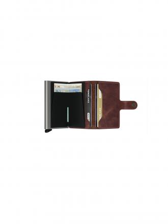SECRID | Geldbörse - Miniwallet Vintage Mini Brown | grau