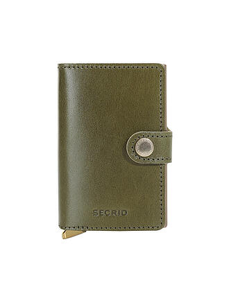 SECRID | Geldbörse PREMIUM MINIWALLET DUSK Dark Brown | olive