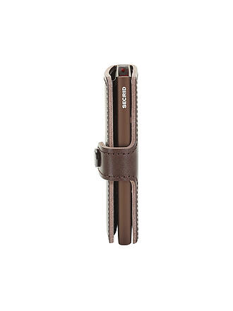 SECRID | Geldbörse PREMIUM MINIWALLET DUSK Dark Brown | dunkelrot