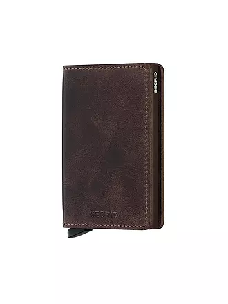 SECRID | Geldbörse SLIMWALLAT VINTAGE Sv Chocolate | orange
