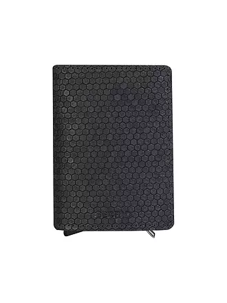 SECRID | Slimwallet HEXAGON Black | dunkelgrün