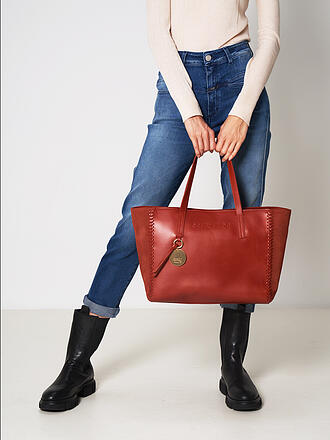 SEE BY CHLOE | Ledertasche - Shopper TILDA | dunkelgrün