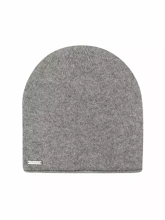 SEEBERGER | Kaschmir Mütze - Haube | grau