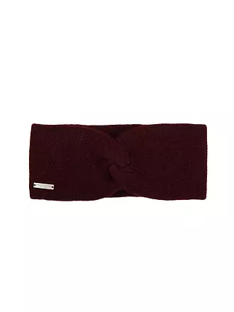 SEEBERGER | Kaschmir Stirnband | dunkelrot