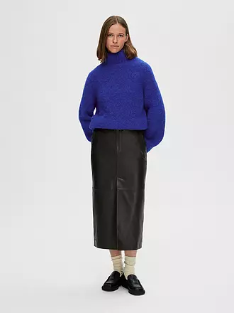 SELECTED FEMME | Lederrock SLFROBI | schwarz