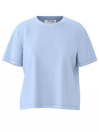 SELECTED FEMME | T-Shirt Boxy Fit SLFESSENTIAL | hellblau