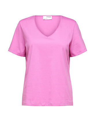 SELECTED FEMME | T-Shirt SLFESSENTIAL | rosa