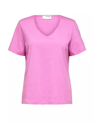 SELECTED FEMME | T-Shirt SLFESSENTIAL | rosa