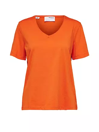 SELECTED FEMME | T-Shirt SLFESSENTIAL | orange