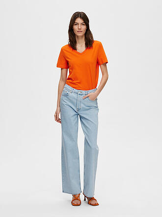 SELECTED FEMME | T-Shirt SLFESSENTIAL | orange