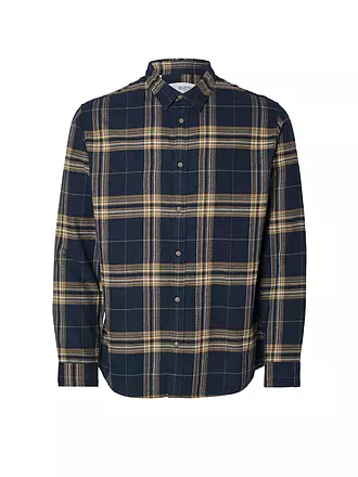 SELECTED | Flanellhemd Slim Fit SLHSLIMOWEN | dunkelblau