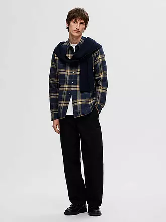 SELECTED | Flanellhemd Slim Fit SLHSLIMOWEN | hellbraun