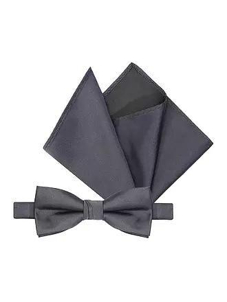 SELECTED | Geschenkset mit Masche und Stecktuch SLHBERTEL | grau