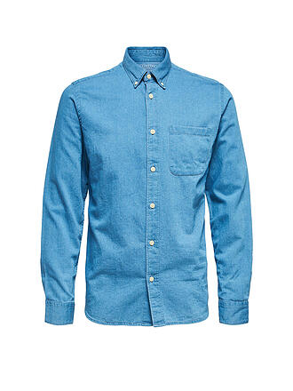 SELECTED | Jeanshemd SLHREGRICK | blau