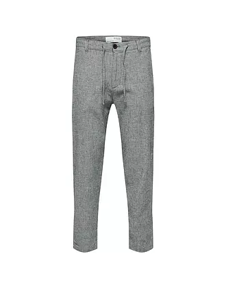 SELECTED | Leinenhose SLHSLIMTAPE | schwarz