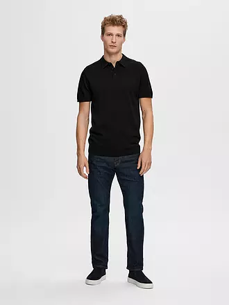 SELECTED | Poloshirt SLHBERG | schwarz