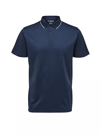 SELECTED | Poloshirt SLHLEROY COOLMAX | hellblau