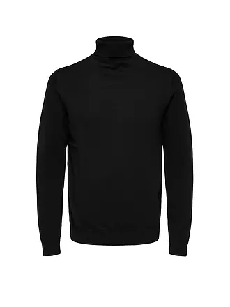 SELECTED | Rollkragenpullover SLHBERG | schwarz