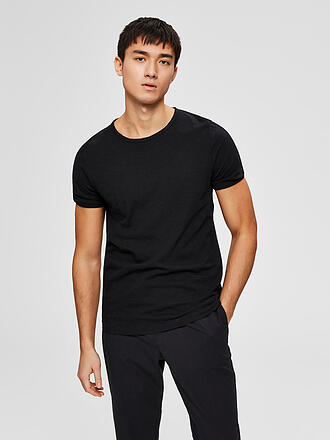 SELECTED | T Shirt Regular Fit | schwarz
