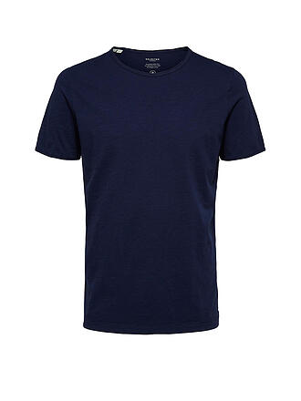 SELECTED | T-Shirt Regular Fit | blau